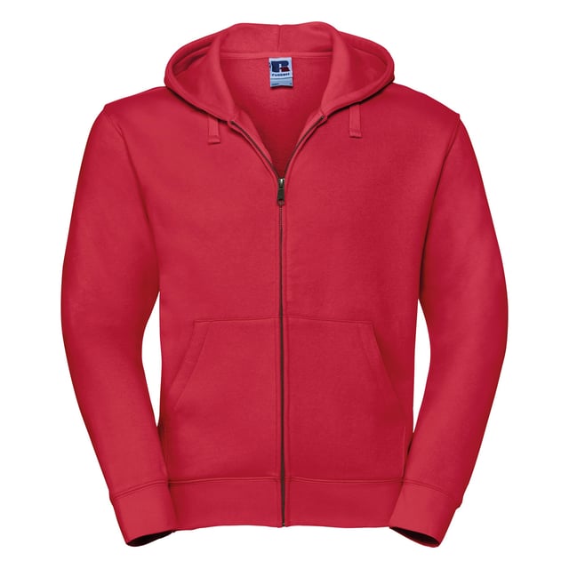 Ultra contemporary hooded sweat in premium 3 layer fabric for a fuller, more substantial and luxurious hand feel.  Coverseamed armholes, cuffs and hem.  Coverseam around hood.  Herringbone neck tape.  Flat, chunky drawcords.  MP3 access.  YKK metal ( Antique silver) full zip.  Kissing (Covered) zip for full across body decoration.  Buttonhole eyelets.  Front facing shoulder seams.  Premium finishing.  Suitable for 40° wash and tumble dry.  Weight: 280g/m². Fabric: 80% combed ring-spun cotton 20% polyester. RUSSELL COLLECTION - a variety of Mens and Womens corporatewear in a wide range of styles,  colours and sizes. To fit Chest, XS: (34-36 inches), S: (36-38 inches), M: (38-40 inches), L: (40-42 inches), XL: (42-44 inches) 2XL: (44-46 inches), 3XL: (46-48 inches), 4XL: (48-50 inches).