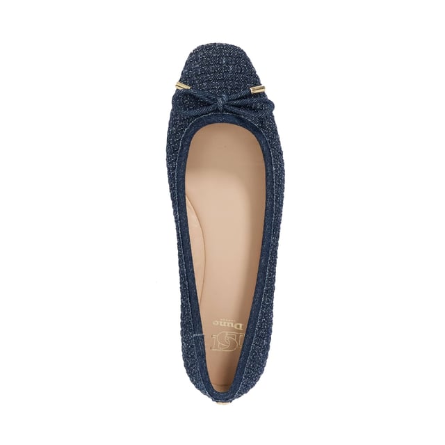 Dune Ladies Harries - Woven Slip On Ballet Flats Embrace comfort and style every time with Harries, ballet flats decorated with a classic bowl detail on the rounded toe. Crafted from premium fabrics with a woven finish, they're the perfect go-to for everyday wear.
