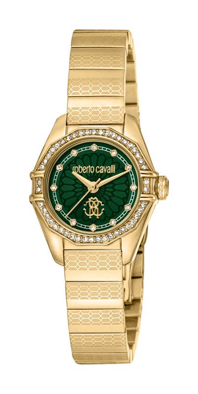 RC5L054M0065 Roberto Cavalli 4894626219191 Women Quartz Stainless Steel Dark Green Stainless Steel 5 ATM 26 mm