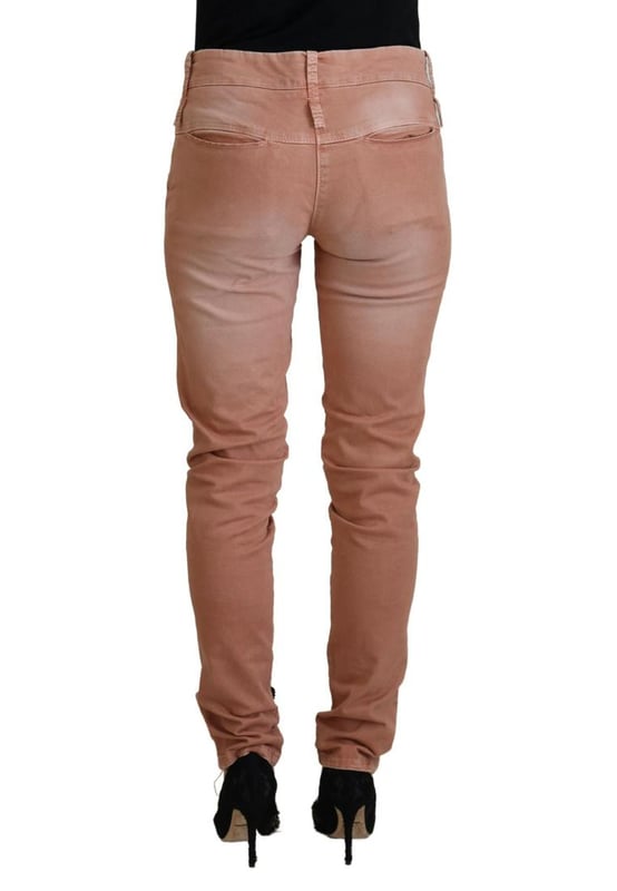 Brand: ACHT
  Condition: Brand New with Tags
  Style: Slim Fit Pants
  Material: 97% Cotton 3% Elastane
  Color: Pink
  Details: Logo details
  Origin: Made in Italy
  Gender: Women