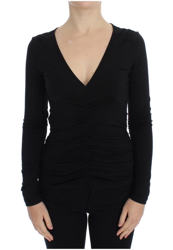 VERSACE JEANS Couture VJC
  Stunning Black V-Neck Pullover Sweater
  Brand new with tags
  Classic V-neck design
  Signature logo details
  Made in Italy
  Material: 95% Viscose 5% Elastane
  Gender: Women