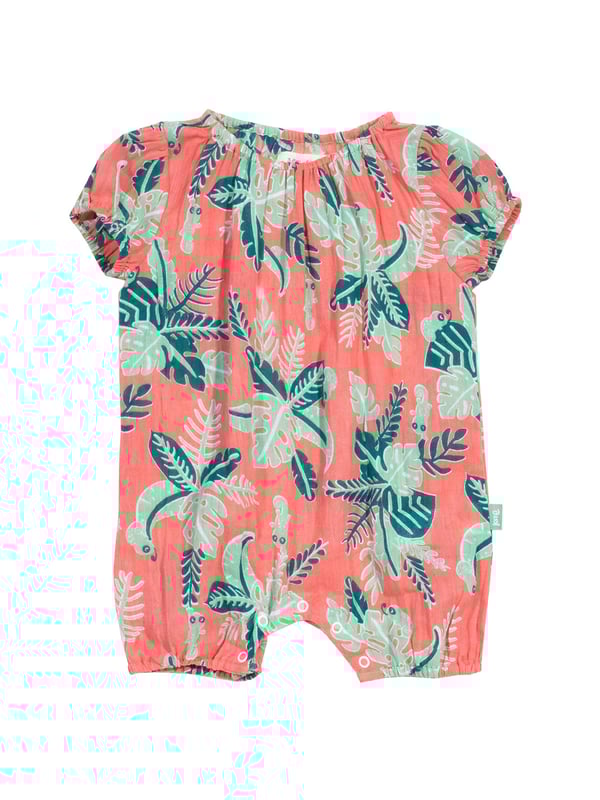 Perfect for beach days and holidays, this stylish and soft romper featuring our chameleon print on crinkle cotton is a must-have for your little one's summer wardrobe. There are a range of styles available in this print for all ages, so you can mix and match with friends, siblings and more!