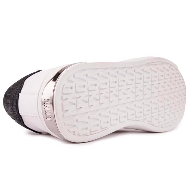 Dkny trainers white hot sale