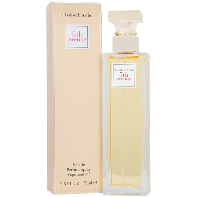 5Th Avenue is a floral fragrance for women, which was created by Ann Gottlieb and launched in 1996 by Elizabeth Arden. The fragrance contains top notes of Lime (Linden Blossom), Lily-of-the-Valley, Lilac, Magnolia, Bergamot and Mandarin Orange; middle notes of Jasmine, Tuberose, Bulgarian Rose, Peach, Ylang-Ylang, Violet, Carnation and Nutmeg; and base notes of Musk, Iris, Sandalwood, Amber, Vanilla and Cloves. The fragrance is a gorgeous clean and classy floral one, particularly nice during Spring and Summer time. The notes are well blended and make for a gorgeous bouquet like scent..