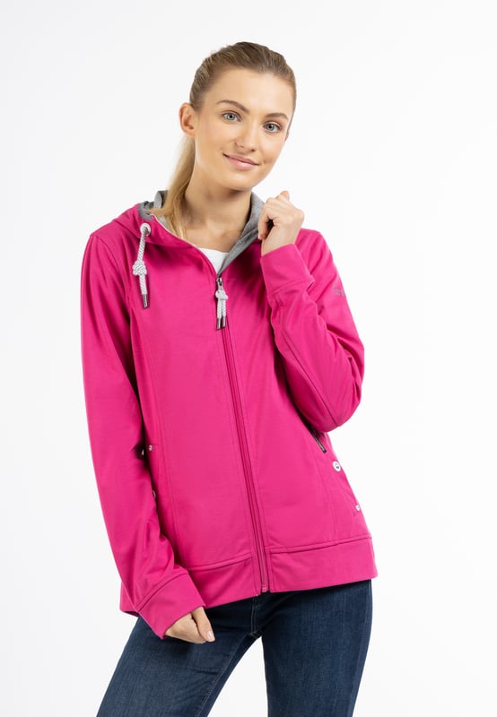 Beschichtung: 100% Thermo-Polyurethan  Eine dünne, leichte Jacke, die trotzdem warm und trocken hält. Voilá! Die Übergangsjacke von Schmuddelwedda hat ein weiches, sehr tragefreundliches Außen- und Innenmaterial, das dank einer wasserdichten Zwischenlage keine Nässe durchlässt. Die Kapuze verfügt über Tunnelzug und Kordel und kann mit den runden Holzstoppern leicht reguliert werden. Der figurnahe Schnitt erhält durch die Ziernähte einen dynamischen Look, während die elastischen Pipings zusätzlichen Schutz bieten. Ein Reißverschluss mit Kinnschutz und praktische Eingrifftaschen mit Reißverschluss vervollständigen das funktionale Design.  Funktionsjacke