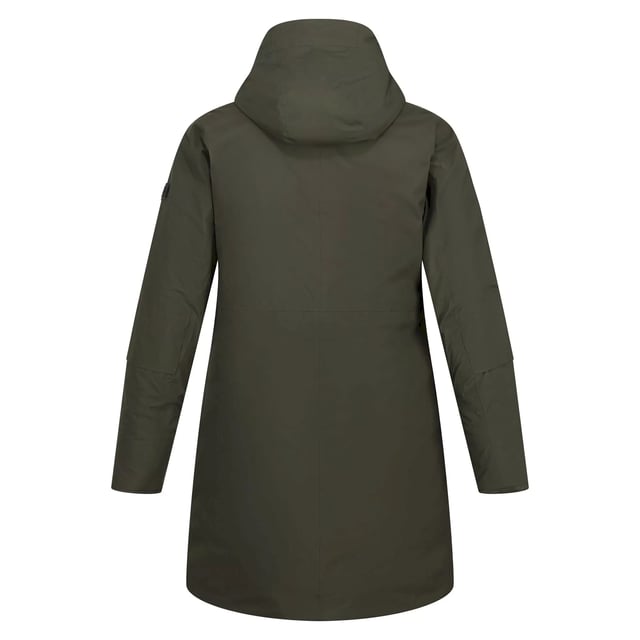 Material: 100% Polyester. Filling: Feather-Free. Lining: Polyamide, Quilted. Fabric: Stretch. Design: Logo, Plain. Fabric Technology: Breathable, DWR Finish, Heavyweight, High Warmth, Isotex 8000, Waterproof, Windproof. Insulated, Taped Seams. Neckline: Hooded, Zip Neck. Cuff: Inner Ribbed. Sleeve-Type: Long-Sleeved. Hood Features: Concealed Toggle Adjuster, Grown On Hood. Length: Hip Length. Pockets: 2 Patch Pockets. Fastening: Full Zip, Stud. 8000g/m¬≤/24hrs. Sustainability: 0% Animal Ingredients, Cruelty Free, Made from Recycled Materials. Waistline: Adjustable, Drawcord.