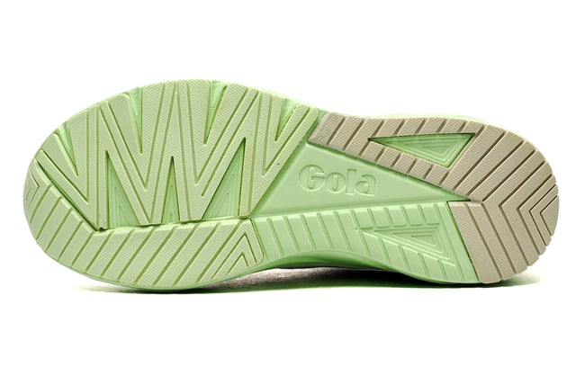 Gola Performance presents the Typhoon, a running shoe created specifically for high performance wear whether its on the roads or in the gym. This womens trainer features Golas premium MotionFoam technology incorporated into a high energy return midsole which attenuates shock while also delivering bounce off. The Typhoon boasts a 40mm heel stack for long lasting support and great cushioning whilst being ultra flexible in whatever you put it through. 
 The Typhoon is extremely lightweight helping to reduce fatigue and improve stride as you head to reaching your personal best on the road or making your best time workout in the gym. The Typhoon also features great shock absorbing properties to minimise impact and maximise energy return with its contoured design assisting with fluid movement during high performance wear. This is a great hybrid trainer which delivers on all fronts so if you want a top of the range runner at a great value price this is the trainer for you!
 - MotionFoam cushioned technology
 - Head to toe drop 6mm
 - Moulded cushioned insock
 - Durable grippy outsole
 - Lace up fit 
 - Filament overlays deliver foot integrity
 - Heel loop delivers easy on / off wear
 - Gola branding