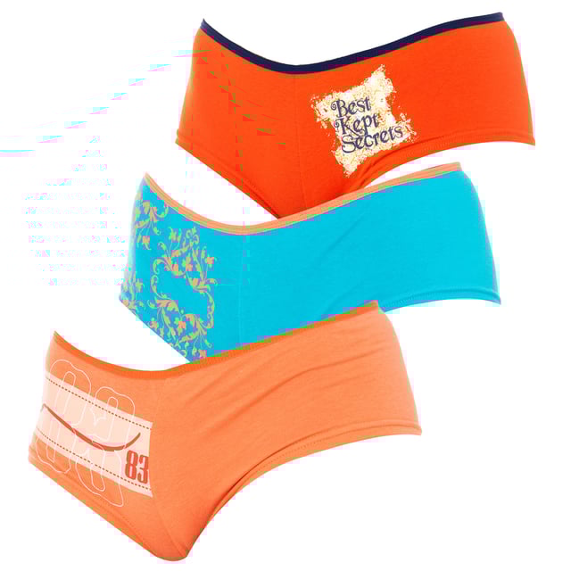 Culottes of Marie Claire. 
 Color Orange-blue 
 Belt with effective support. 
 Comfortable and lightweight fabric. 
 Seams to tone. 

 Composition: 95% Cotton - 5% Elastane 

 Care: 
 - Wash at max. 35º. 
 - Do not use bleach. 
 - Do not use dryer. 
 - Do not iron. 
 - Do not dry clean.
 Composition: 95% Cotton, 5% Elastane
 Care:
- Wash at max temperature. 35º.
 - Do not use bleach.
 - Do not use dryer.
 - Do not iron.
 - Do not dry clean.