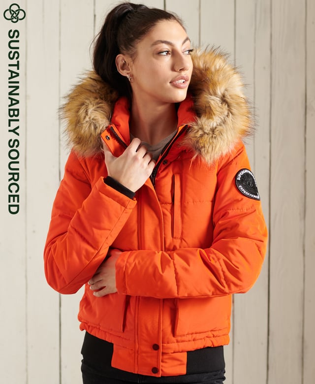 Michael kors fur outlet trimmed bomber jacket