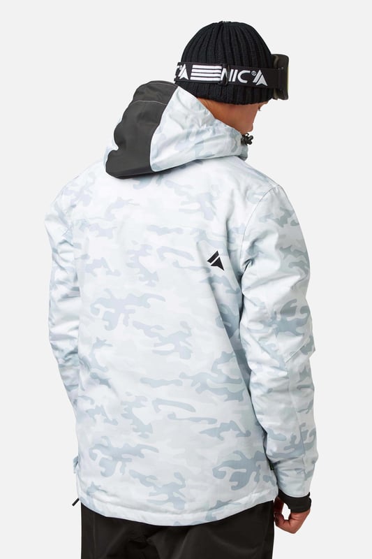 White camo new arrivals ski jacket