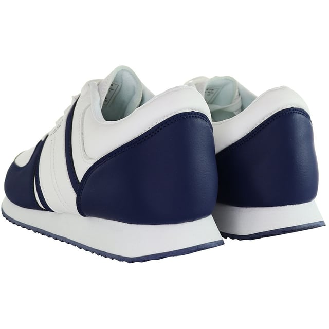 The Henleys Renner Men's Running Trainers are crafted to optimize your running performance while keeping you stylish and comfortable throughout your workouts. Here are the key features of these exceptional trainers:

 Modern Design:  The Renner trainers feature a contemporary design that seamlessly blends style with functionality, making them a perfect choice for both athletic activities and casual wear.

 Breathable Upper:  Engineered with a breathable mesh upper, these trainers ensure maximum airflow to keep your feet cool and dry, even during intense runs or workouts.

 Lightweight Construction:  Built with lightweight materials, the Renner trainers offer a feather-light feel, allowing for effortless movement and agility on the track or treadmill.

 Responsive Cushioning:  Equipped with responsive cushioning in the midsole, these trainers provide excellent shock absorption and energy return, helping to reduce fatigue and enhance your performance.

 Durable Outsole:  The durable rubber outsole of the Renner trainers offers exceptional traction and grip on various surfaces, ensuring stability and confidence with every stride.