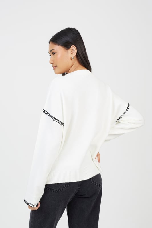 Elevate your style this season with this V-neck cardigan from Brave Soul. This relaxed fit design features button fastenings, two front pockets, dropped shoulders, ribbed hem and cuffs and contrast stitching on the shoulders and pockets. Team with jeans and a t-shirt for a casual daytime look. Model wears UK size S