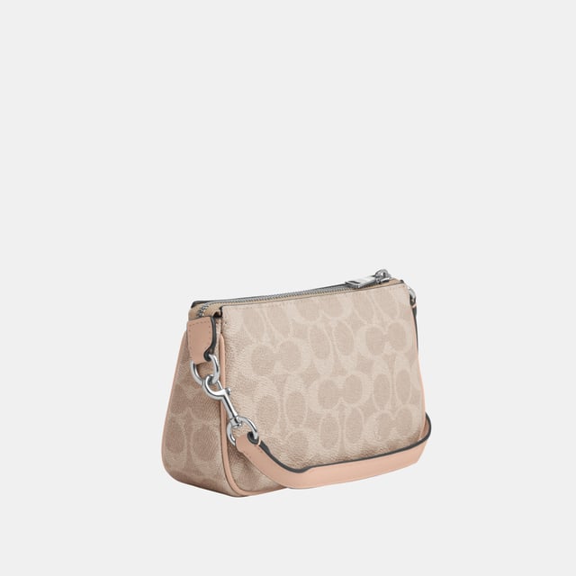 Nolita 19 in Signature Canvas, Two credit card slots,  Length: 19.00 cm,  Width: 5.00 cm,  Height: 11.50 cm
