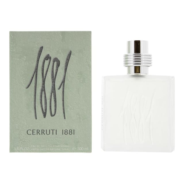 1881 Men was launced by Cerruti in 1990, and was created by Martin Gras and is an Aromatic Fougere for men. The fragrance opens with notes of Bergamot, Carnation, Cypress, Elemi Resin, Galbanum, Juniper and  Lavender, which make up the fragrances top notes. In the middle notes are floral notes, such as Cassia, Lily of the Valley,  Rose, Ylang Ylang and Vetiver. In the base notes are Cedar, Musk, Oakmoss, Pepper, Pine Tree and Sandalwood. The fragrance is suitable for casual wear and ideal for Spring, Summer or the Fall.