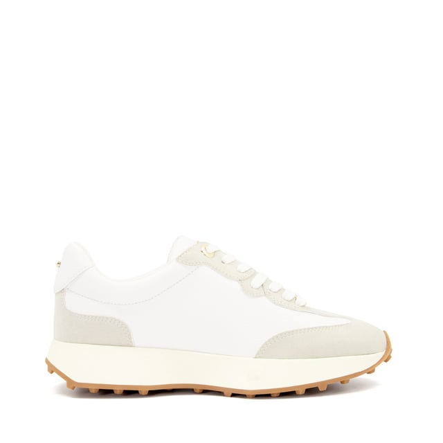Emboss effortlessly boasts casual chic. These runner trainers are meticulously designed in-house, crafted with a reinforced sole and secure lace-up front fastening. Complete with stylish texture-clashing finishes and our bespoke 'DD'-interlocking at the sides.