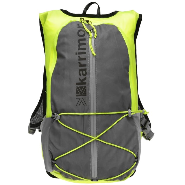 <strong>Karrimor X Lite 15L Running Backpack</strong><br><br> The Karrimor X Lite 15L Running Backpack is is perfect for your next long running sessions, designed with a large main compartment coupled with zip and open mesh pockets to store all your essentials that you may need. This Karrimor backpack also features ventilated shoulder straps along with a padded back pack with a wind tunnel ventilation system for added comfort, reflective detail helps to increase your visibility in low light situations, completed with the Karrimor branding to the front.<br>> Running back pack<br>> Large main compartment<br>> Elasticated inner sleeve pocket<br>> Three zip pockets<br>> Shock cords to the front<br>> Ventilated shoulder straps<br>> Sternum clip<br>> Hip belt clip<br>> Padded back<br>> Wind tunnel ventilation<br>> Two open mesh pockets<br>> Reflective detail<br>> Karrimor branding<br>> H:50 x W28.5 x D11cm