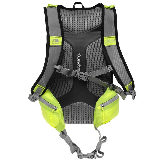 <strong>Karrimor X Lite 15L Running Backpack</strong><br><br> The Karrimor X Lite 15L Running Backpack is is perfect for your next long running sessions, designed with a large main compartment coupled with zip and open mesh pockets to store all your essentials that you may need. This Karrimor backpack also features ventilated shoulder straps along with a padded back pack with a wind tunnel ventilation system for added comfort, reflective detail helps to increase your visibility in low light situations, completed with the Karrimor branding to the front.<br>> Running back pack<br>> Large main compartment<br>> Elasticated inner sleeve pocket<br>> Three zip pockets<br>> Shock cords to the front<br>> Ventilated shoulder straps<br>> Sternum clip<br>> Hip belt clip<br>> Padded back<br>> Wind tunnel ventilation<br>> Two open mesh pockets<br>> Reflective detail<br>> Karrimor branding<br>> H:50 x W28.5 x D11cm
