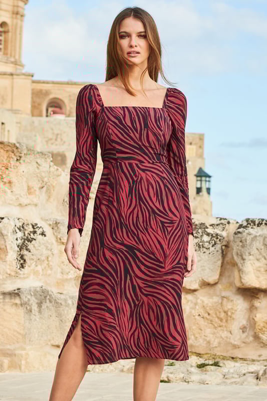 Pink zebra dress discount