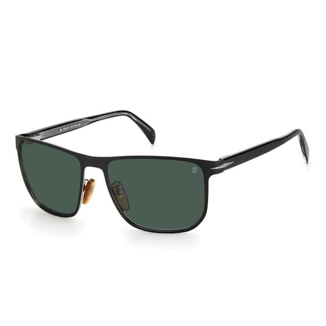 1061S sunglasses with acetate frame.

 Shape and design:
 - These David Beckham glasses have a classic square silhouette.

 Frame material:
 - The frame of these glasses is made of metal.
 - The use of metal provides durability and lightness to the frame.
 - This makes the glasses durable and comfortable to wear.

 Acetate temples:
 - The temples are made of acetate.
 - The acetate in the temples makes them light and comfortable to wear.

 Brand details:
 - DB brand engraving on the lens.
 - These design elements help to clearly identify the model as part of the David Beckham eyewear collection.

 Glasses:
 - The lenses are of high quality.
 - These lenses provide excellent UV protection and sharp, clear vision.
 Measures: Lens height: 44 mm. Lens width: 58 mm. Bridge: 17 mm. Temples: 145 mm.
 Composition: Metal
 Care:
Use a soft, clean microfiber cloth to clean your sunglasses. This type of cloth will not scratch the lenses.
 Avoid using abrasive cleaning products, detergents, alcohol or acetone, as they can damage lenses and anti-reflective treatments.