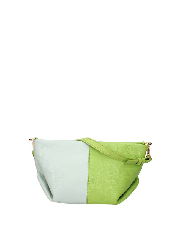 Bolso de hombro para mujeres. El cierre es con zip. Los bolsillos internos son uno con zip y uno abierto. Los bolsillos externos están ausentes. La correa del hombro es ajustable y extraíble en cuero. El mango es extraíble en cuero. Los compartimentos internos son uno. El material externo es una verdadera piel en dólares. Está alineado internamente en 70% de tela de algodón: 30% de poliéster. Medidas: 30x15x12 cm. Hecho en Italia