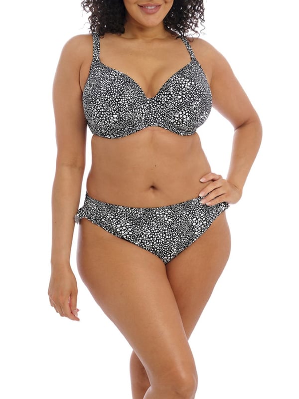 Elomi Pebble Cove Underwired Plunge Bikini Top. Powernet back lining for extra support. This product is recommended as hand wash only.