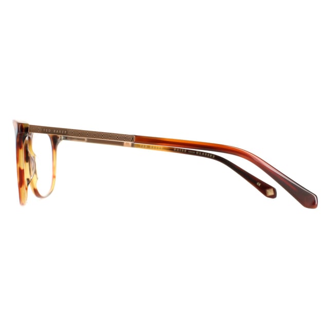Ted Baker Round Mens Cognac Horn TB8219 Archer Glasses Frames