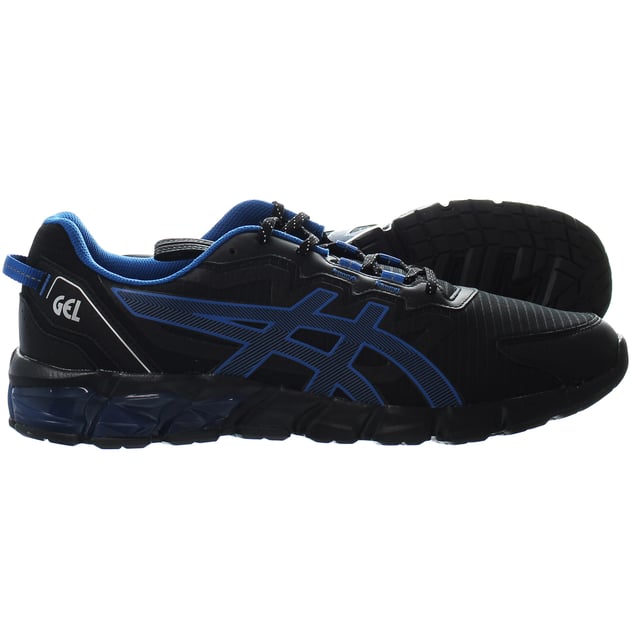 Asics mens black trainers top