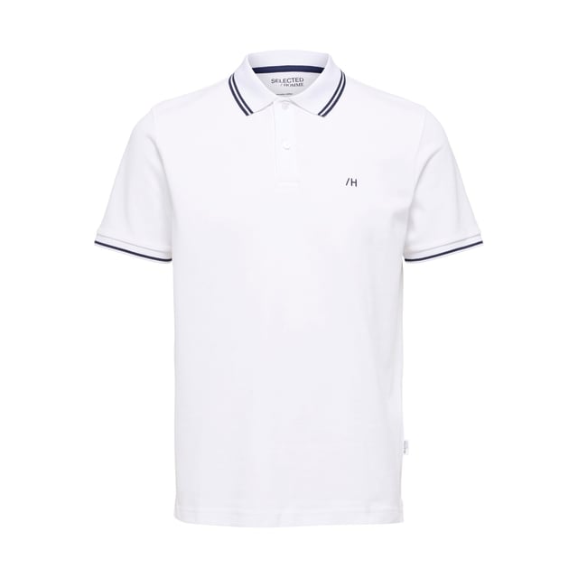 Selected polotröja för herrar. Pikén är tillverkad av 100% bomull och har en normal passform.  Varumärke: SelectedModellnamn: Dante Sport PoloKategori: polo för mänMaterial: bomullFärg: vit