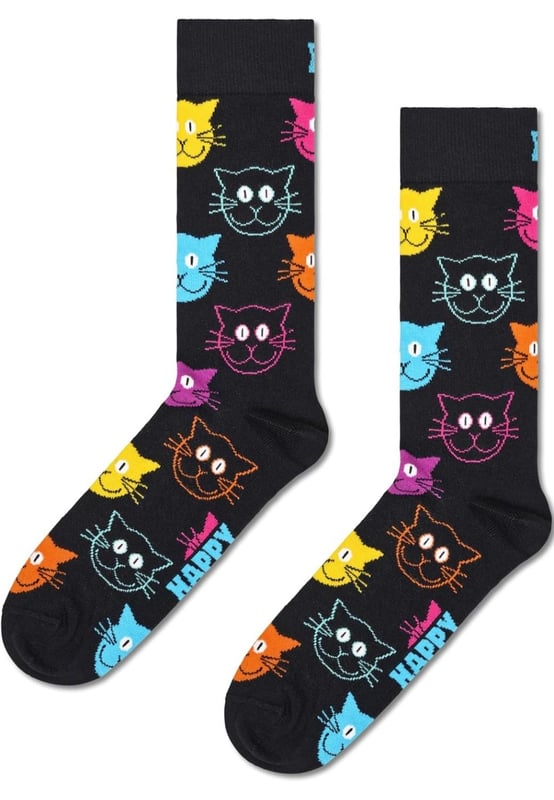 Happy Socks cotton patterned socks come in a variety of our signature styles  . - -  . Each style adds a bit of colour to your everyday outfit  . - -  .  Lounge around in them or go about your daily activities in style  . - -  .  They are also the perfect gift for any occasion   . - -  . Organic cotton is better for the planet, better for your feet  . - -  . Combing it makes it softer, smoother, and more durable than ordinary cotton  . - -  .  Reinforced heel and toe  . - -  .  Each sock is made with quality material, an eye for detail and a lot of creativity  . - -  . Designed in Sweden  . - -  .  Made in Turkey.