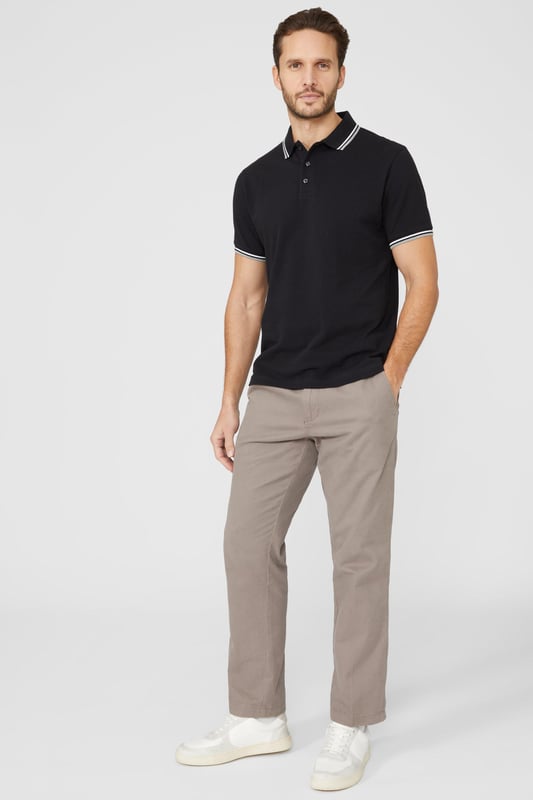 Introducing our Pique Tipped Polo, the perfect addition to any man's smart casual wardrobe. Crafted with meticulous attention to detail, this polo offers a sophisticated and polished look. The pique fabric provides a comfortable and breathable feel, making it ideal for all-day wear. With its stylish tipped collar and cuffs, this polo adds a touch of elegance to any outfit. Whether you're heading to the office or out for a casual gathering, our Pique Tipped Polo is the ultimate choice for a smart and effortlessly stylish look.