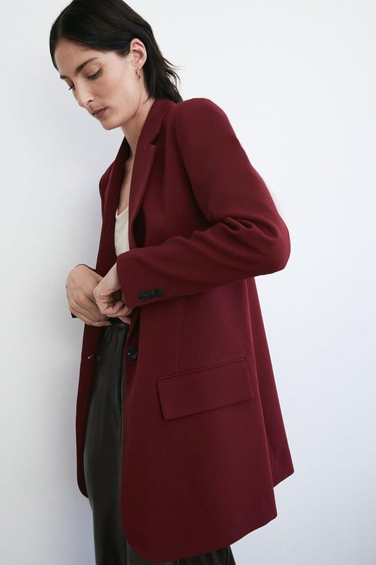 Style: BlazerDesign: PlainLength: LonglineSleeve Length: Long Sleeve