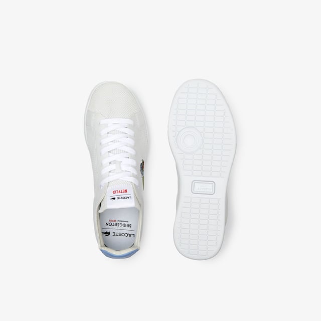 A casual style inspired by Lacoste’s tennis heritage  the Carnaby sneakers are imagined in a piqué texture with breathable lining and an embroidered crocodile to the side. Classic and easy to wear  the low-top style pairs best with shorts or jeans. - Court shoes - Textile uppers - Textile lining - Printed and debossed Lacoste branding to tongue and heel - Embroidered crocodile to side - Exposed stitching to outsoles - Rubber outsoles - Ref: 745SFA00951T3