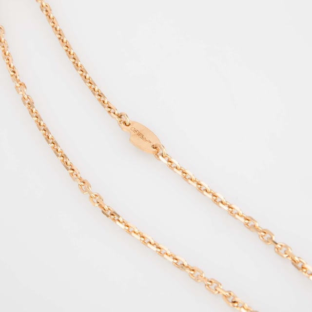 Accessories Off White Arrow Bloob Necklace in Yellow