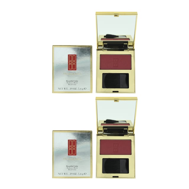 Elizabeth Arden Beautiful Colour Radiance Blush is a luxurious and versatile blush that adds a healthy flush of colour and radiant glow to your complexion. This finely milled powder blush is expertly formulated to deliver a natural-looking, luminous finish. The blush boasts rich pigmentation, allowing for buildable colour intensity. It imparts a vivid, true-to-tone hue that complements a wide range of skin tones. Infused with light-reflecting particles, this blush creates a luminous, lit-from-within glow. It enhances your natural radiance, giving your complexion a youthful and healthy appearance. The finely milled powder has a silky texture that glides effortlessly onto the skin. It blends seamlessly, ensuring a flawless and even application. The formula is designed to stay put throughout the day, providing a fresh and vibrant look that doesn't fade or smudge. The Beautiful Colour Radiance Blush is available in a range of flattering shades, from soft pinks and peaches to deeper, more dramatic hues. This variety allows you to customise your blush look for any occasion.