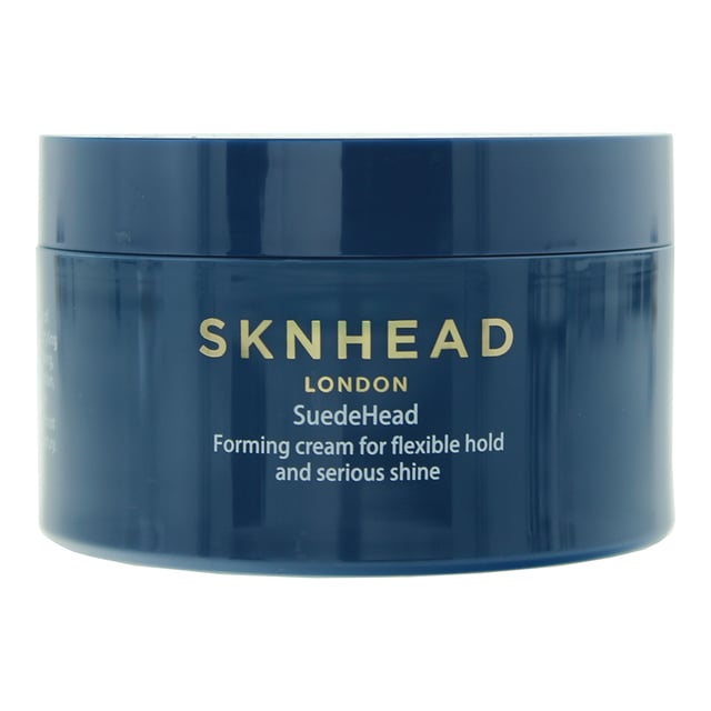 SKNHEAD Suede Head Forming Hair Cream helps to achieve flexible hold and ultimate shine. This versatile styling cream tames frizz and provides a natural, lightweight finish, perfect for effortless, polished looks that last all day.