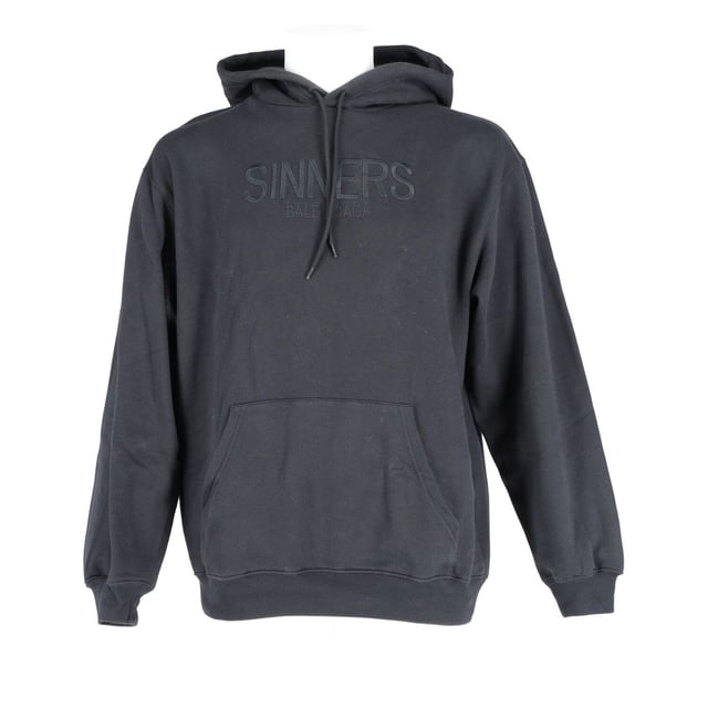 Balenciaga Sinners Hoodie in Black Cotton