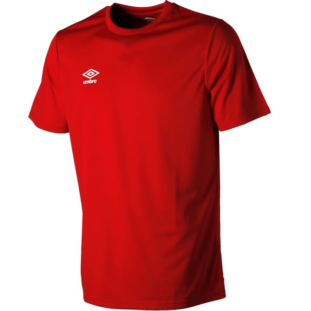 100% Polyester. Fabric: Micro Eyelet. Design: Stacked Logo. Neckline: Crew Neck, Ribbed. Sleeve-Type: Short-Sleeved.