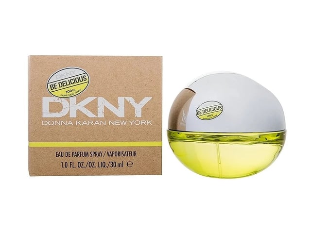 DKNY Be Delicious was launched in 2009 as a bright fresh and energetic fragrance for women. Be Delicious notes consist of green accords violet leaf apple grapefruit magnolia tuberose lily of the valley rose violet sandalwood amber and musk to create this floral woody aroma.