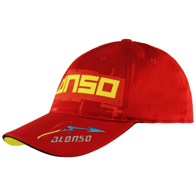 Gorra Puma Fernando Alonso Ferrari Ajustable Rojo Amarillo Snapback Unisex 760950 02