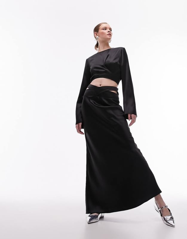 Black maxi skirt topshop deals