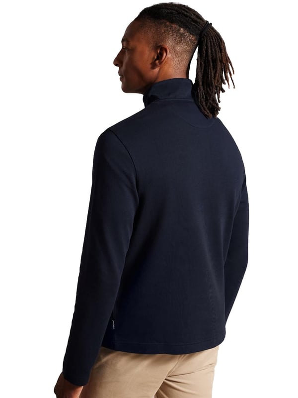 Experimenta un estilo sin esfuerzo con la Sudadera de Media Cremallera Gazine de Ted Baker. Hecha de una lujosa mezcla de algodón y con cuello alto, media cremallera y paneles texturizados sutiles, esta pieza es perfecta tanto para noches en casa como para salir. El suave algodón garantiza la máxima comodidad en días relajados, mientras que la cremallera y las mangas largas añaden un toque de refinamiento. Acepta este elegante y versátil suéter como una pieza básica en tu rotación diariaTed Size 1 = XS, 2 = S, 3 = M, 4 = L, 5 = XL, 6 = 2XL, 7 = 3XL