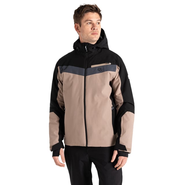 Futter: Recyceltes Polyester. Stoff: Stretch. Design: Kontrast, Logo. Stofftechnologie: ARED 30/30, atmungsaktiv, langlebig, PFC-frei, PFOA-frei, PFOS-frei, regenfest, wasserabweisend, wasserdicht. Manschette: verstellbar, Klettverschluss. Hohe Wärmeleistung, gepolstert, Rückenteil aus Scrim, verschweißte Nähte. Ausschnitt: mit Kapuze. Ärmelform: langärmlig. Kapuzenmerkmale: verdeckter Knebelversteller, angenähte Kapuze, technisch. Taschen: 1 Brusttasche, 2 untere Taschen, Skipasstasche, Reißverschluss. Verschluss: durchgehender Reißverschluss. 30.000 g/m¬≤/24 Std. Wasserfestigkeit: 30.000 mm. Saum: verstellbar. Nachhaltigkeit: Hergestellt aus recycelten Materialien. L: 42 Zoll. 5XL: 57 Zoll.