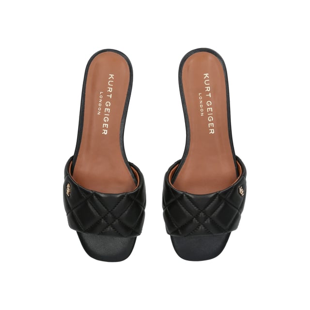 Kurt geiger hot sale black flat sandals