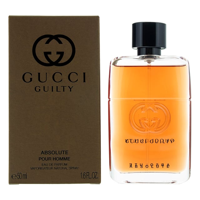 Gucci Guilty Absolute Pour Homme is an oriental woody fragrance for men. The fragrance features leather patchouli cypress woody notes vetiver. Gucci Guilty Absolute Pour Homme was launched in 2017..