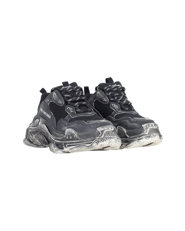 Balenciaga triple discount s distressed black