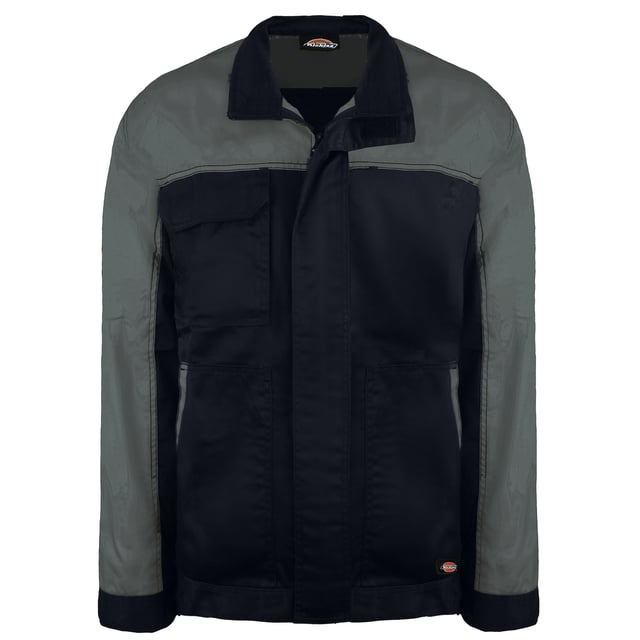 The Dickies CVC Jacket is based on our popular Everyday clothing collection. This is a higher cotton variation work jacket, which is perfect for warmer working environments. Featuring a number of pockets, a front storm flap and an adjustable waistband & cuffs.
 
Features:
 
Chest pocket
Hip pockets
Hook and loop adjustable waistband and cuffs
Storm flap