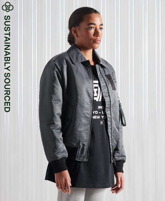 Firetrap zipped clearance aviator jacket