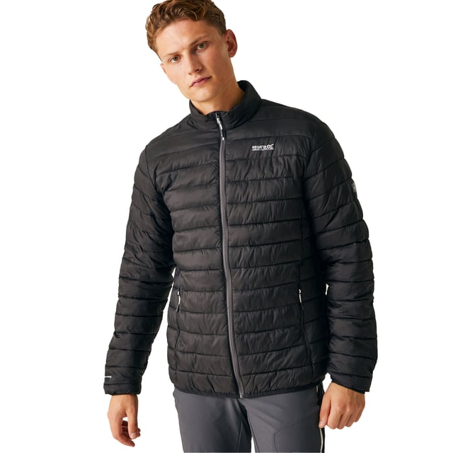 Material: Polyamide. Filling: Feather-Free, Synthetic Down. Design: Logo, Plain. Fabric Technology: Durable, DWR Finish, Insulating, Lightweight, Tear-Resistant, Waterproof. Bulk Free, Compressible, Packaway, Padded. Neckline: High-Neck. Sleeve-Type: Long-Sleeved. Cuff: Stretch Binding. Pockets: 2 Side Pockets, Zip. Fastening: Full Zip. Hem: Stretch Binding. Denier: 20D. Contents: 1 Drawstring Bag. Sustainability: Cruelty Free, Made from Recycled Materials. S: 38 in. M: 40 in. L: 42 in. XL: 44 in. XXL: 48 in. 3XL: 51 in.