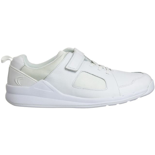 Clarks white trainers child 2025