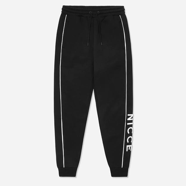 Nicce Graphic Logo Stretch Waist Black Mens Track Pants 211 1 04 06 0001